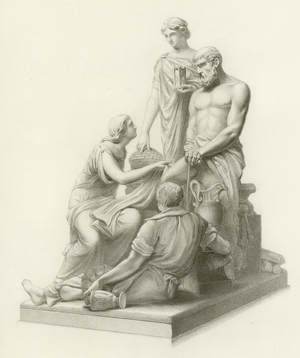 Manufactures, The Albert Memorial, Hyde, Park, London (engraving)