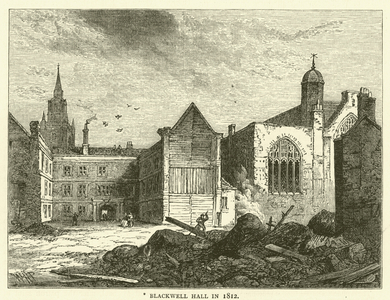 Blackwell Hall in 1812 (engraving)