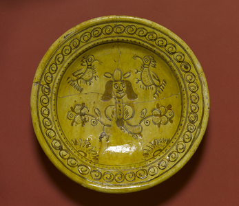 North Devon ware dish, 1665-80 (ceramic)
