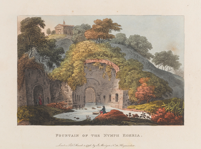 Fountain of the Nymph Egeria, 1796 (aquatint)