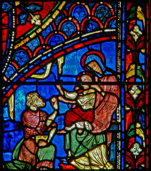 Adoration of the Magi (w28b) (stained glass)