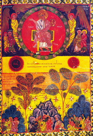 Spain: The Sixth Seal. From the Beatus of San Miguel de Escalada, c. 960 CE