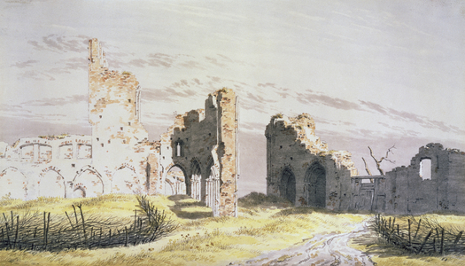 Elden Monastery (pencil & watercolour on paper)