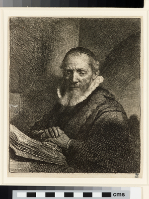 Portrait of Jan Cornelis Sylvius, preacher, 1633 (etching)