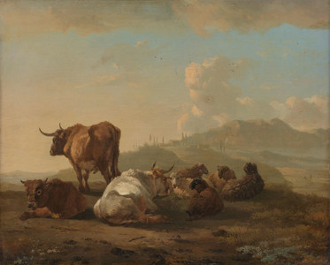 Resting herd, 1650 (oil on panel)