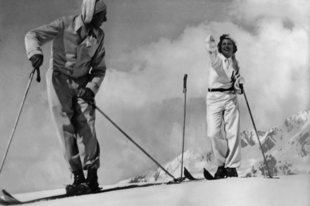 Leni Riefenstahl in The White Intoxication, 1931 (b/w photo)