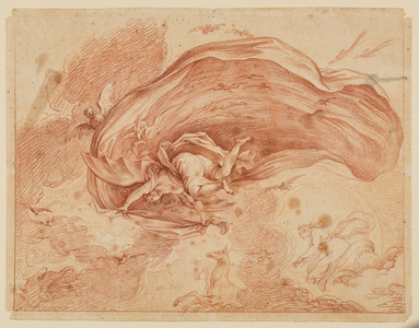 Allegory of Night, 17th century (red chalk on laid paper)