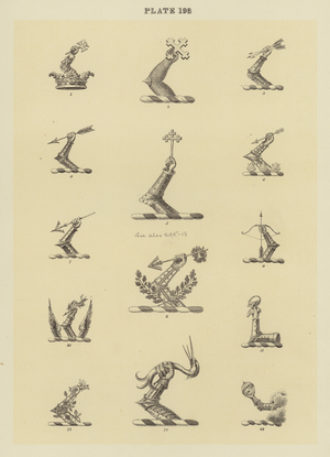 llustration for Fairbairn’s Book of Crests (engraving)