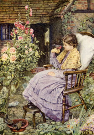 "But what are the Voices of Birds  but Words, Our Words?" (colour litho)