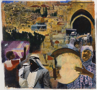 Jerusalem XIX Ethiopian Boy, 1997 (mixed media)