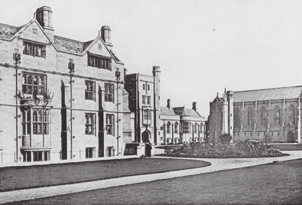 Oxford: Mansfield College (b/w photo)