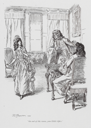 Illustration for The History of Henry Esmond by William Makepeace Thackeray (litho)