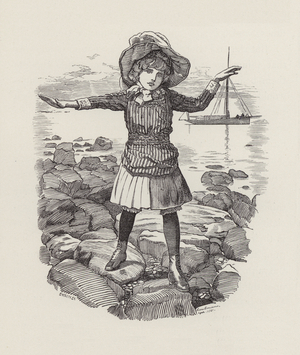 Illustration for The Water-Babies by Charles Kingsley (engraving)