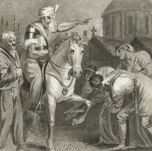Constantinople taken by the Turks (engraving)