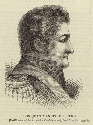 Don Juan Manuel de Rosas (engraving)