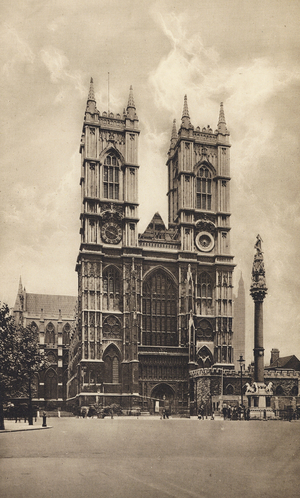 London: Westminster Abbey (b/w photo)