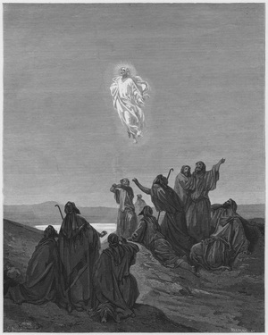 Gustave Dore Bible: The Ascension (engraving)