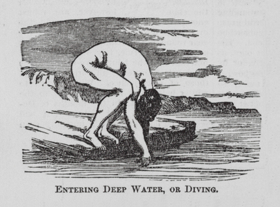 Entering Deep Water, or Diving (engraving)