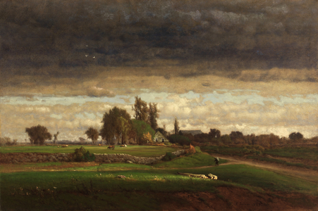 Landscape with Farmhouse, 1869 (oil on canvas)