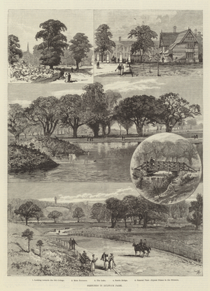 Sketches in Dulwich Park (engraving)