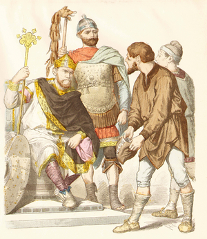 Carolingian period, 8th century (copper plate print)