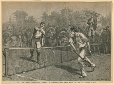 Lawn Tennis Championship meeting (engraving)