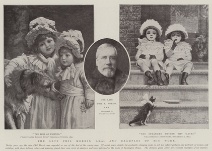 The late Phil Morris, ARA, and Examples of his Work (engraving)