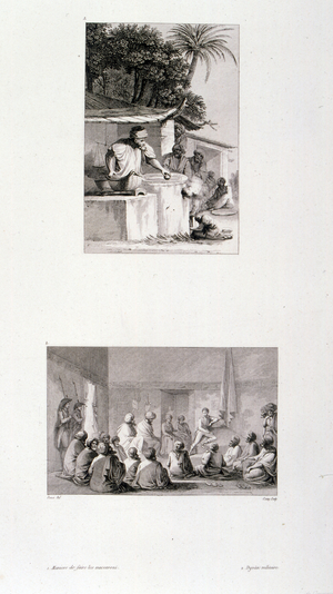 Illustrations of Egypt. By Dominique Vivant, Baron Denon (1747-1825), French artist, writer, diplomat, author, and archaeologist (drawing)