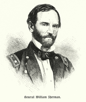 William Tecumseh Sherman, American general (engraving)
