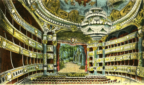 洋書 The San Carlo opera house At San Carlo, the world's oldest opera house, the show must