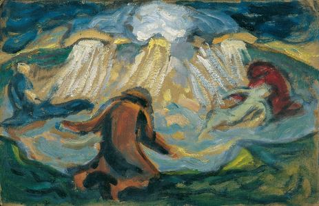 Becoming and passing away, c.1920 (oil on cardboard)