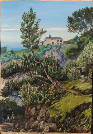 Old manor of Castro, Teneriffe, 1875 (oil on board)