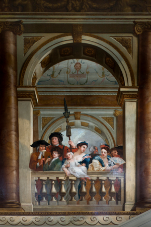 The King's Staircase, Kensington Palace, London, 1724 (oil on board)