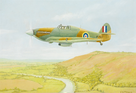 Gloster Aircraft, Hawker Hurricane, 1924-62 (oil on board)