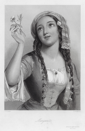 Margaret, a character in Much Ado About Nothing (engraving)