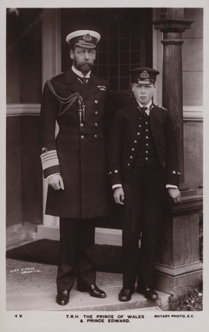 King George V, King Edward VIII (b/w photo)