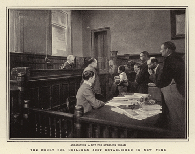 The Court for Children just established in New York (b/w photo)