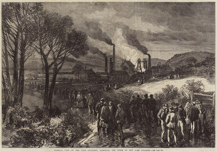 General View of the Oaks Colliery, Barnsley, the Scene of the Late Disaster (engraving)