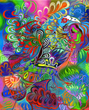 O bird among the leaves, 2011 (oil on canvas)