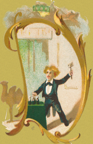 D : dentiste, dromadaire, diligence (colour litho)