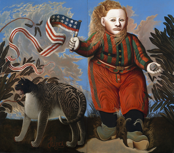 The American Boy, 1971 (oil on board)