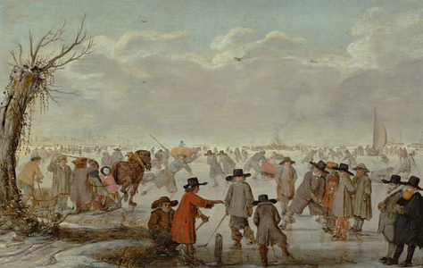 Games on the Ice 1654 (Oil on panel)