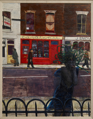 Battersea Medusa, 1974 (oil on board)