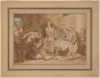 The Adoration of the Shepherds, 1805 (gouache on cardboard)