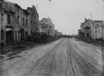 Ruined Village of Etain, 1916 (b/w photo)