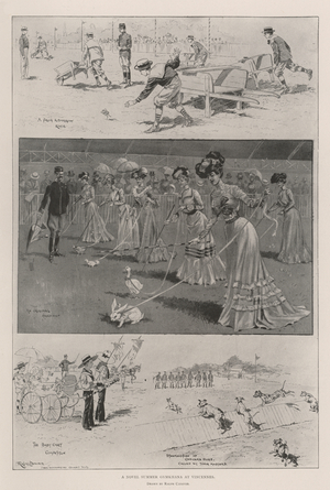 A Novel Summer Gymkhana at Vincennes (litho)