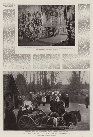 The Funeral of Prince Henry of Battenberg (litho)