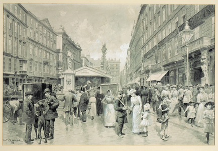 The Graben, central square in downtown Vienna …