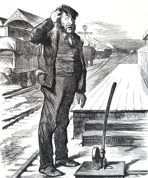 A confused points man at Muddleby Junction.