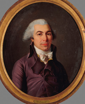Revolutionary-era portrait of a stranger in 1793 (oil on canvas)
